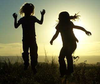 Zion and Tracy jumping | Zion and Tracy jumping on Tracy's t… | Flickr