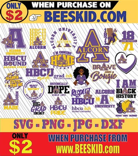 Alcorn State University Svg Hbcu Svg Collections Hbcu Svg Etsy