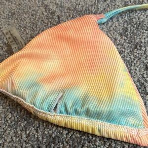 Zaful Swim Pastel Tie Dye Drawstring Bikini Set Poshmark