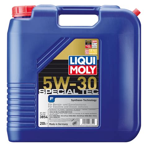 Синтетическое моторное масло Special Tec F 5W 30 20 л 3854 LIQUI MOLY