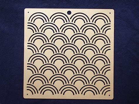 Acrylic Stencil For Sashiko WAVE Sashiko Stencil Quilting Etsy