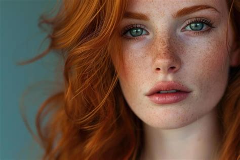 Premium Photo Passionate Red Haired Woman Generate Ai