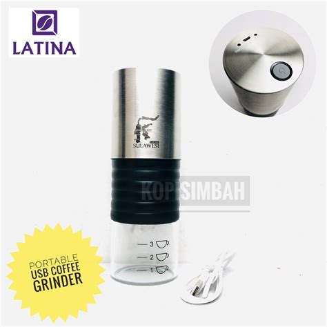 Jual Portable Electric Usb Hand Coffee Grinder Latina Sulawesi Original Alat Penggiling Biji