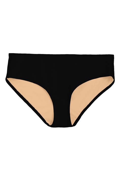 NU SWIM Basic Low Bikini Bottoms Black Editorialist