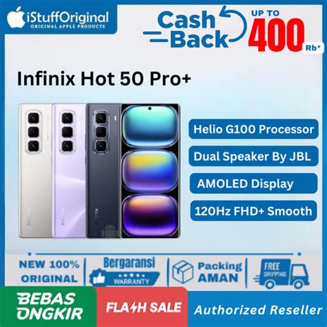 Promo Infinix Hot Pro Plus GB Hz Curved AMOLED Display Resmi Red Jakarta Pusat