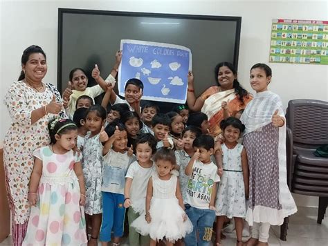 White Colour Day Students Day Celebrations Peoples School Of