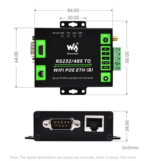 RS232 485 TO WIFI POE ETH B Waveshare Wiki