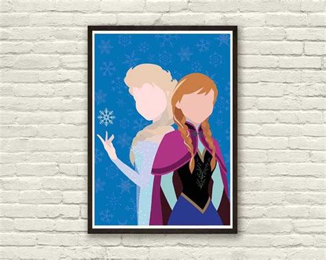 Frozen Minimal Movie Print 8x11in Print Art Original By Inkshadow 21 00