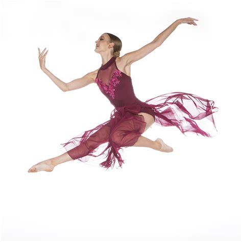 Red Contemporary Dance Costumes