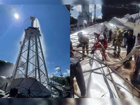 Cae Tanque De Agua Recién Inaugurado Y Causa La Muerte De Un Habitante En Texmelucan