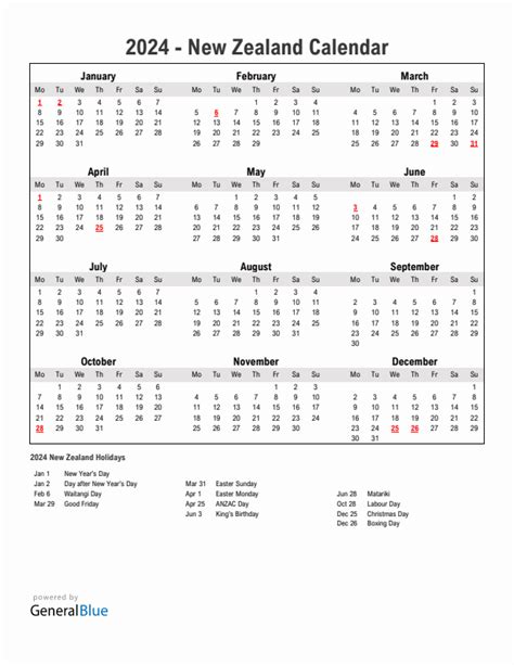 New Zealand 2024 Holidays Calendar Pdf Lusa Evelina