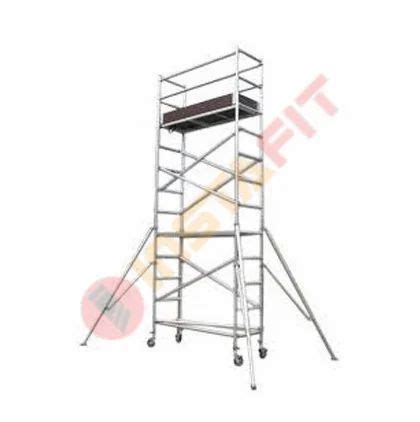 Hot Dipped Galvanized Silver Aluminium Double Width Mobile Tower