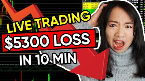 Live Day Trading Day Trader Loses 5300 In 10 Minutes Youtube