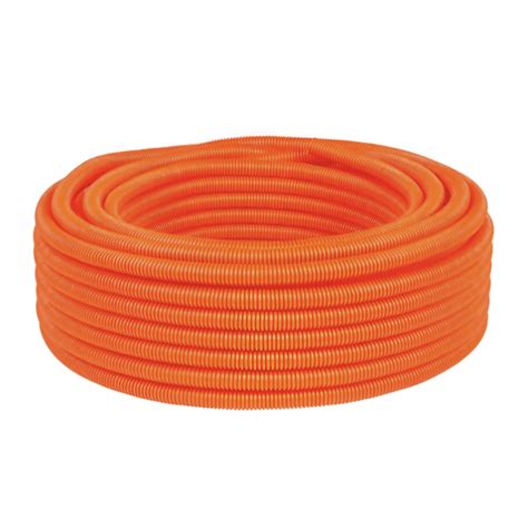 Poliducto Corrugado Flexible Naranja Estándar 1 2 con Guía 100 Metros