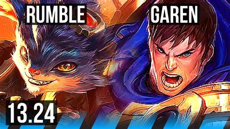 RUMBLE Vs GAREN MID 13 4 20 Legendary 500 Games NA Challenger