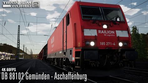 DB 88102 Gemünden Aschaffenburg Main Spessart Bahn BR 185 2