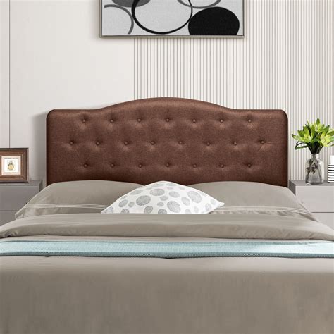 Cassandra Headboards for Full Size Bed, Upholstered Button Tufted Bed Headboard, 12 Adjustable ...