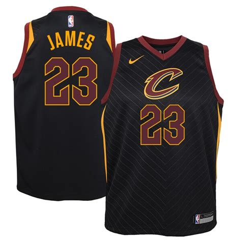 LeBron James Cleveland Cavaliers Nike Youth Swingman Jersey Black ...