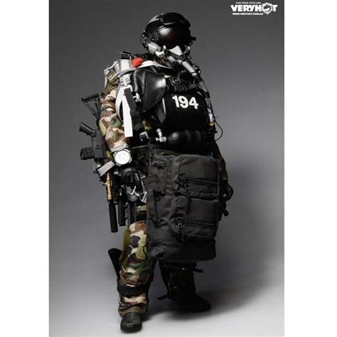Monkey Depot Uniform Set Very Hot Navy Seal HALO UDT Jumper Camo Dry Suit VH 1040