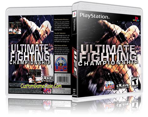 Ufc Ultimate Fighting Challange Sony Playstation 1 Psx Ps1 Empty Custom Case Custom Game Case