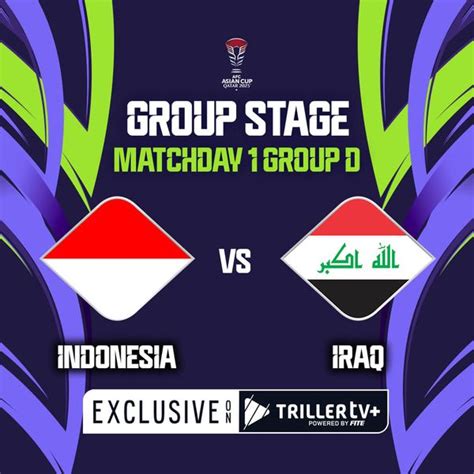 Afc Asian Cup Qatar Indonesia Vs Iraq Official Replay