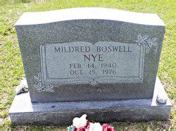 Mildred Boswell Nye Find A Grave Memorial