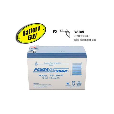 Power Sonic Ps 1270 F2 Rechargeable Sla Battery 12v 7ah 1700