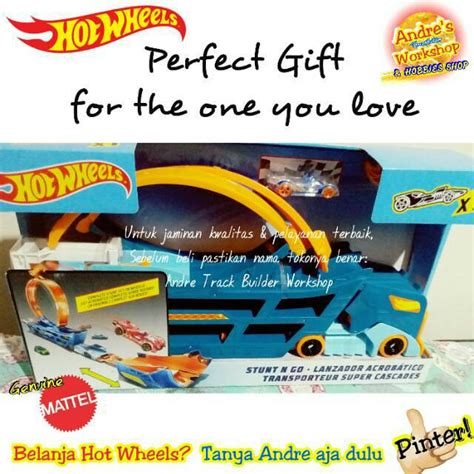 Hotwheels Track Builder Stunt And Go Original Mattel Hot Wheels Track Hauler Stunt Go Shopee