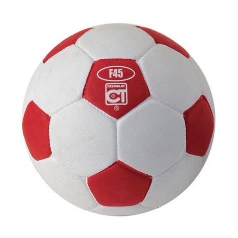 Ballon Football Caoutchouc Taille Blanc Rouge Cdiscount Sport