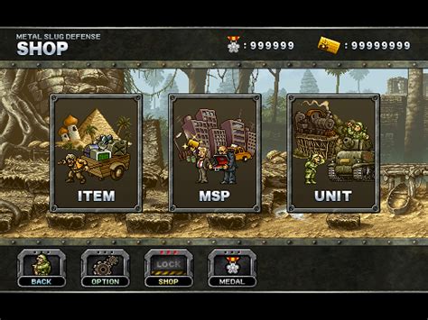 APK Metal Slug Defense Hacked Unlimited Medals MSP