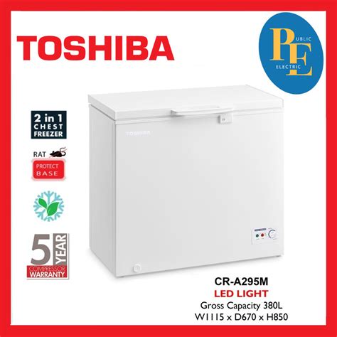 Toshiba L In Function Chest Freezer Fridge Freezer Cr A