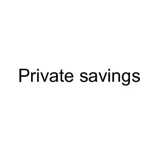 definition  private savings  scientific diagram