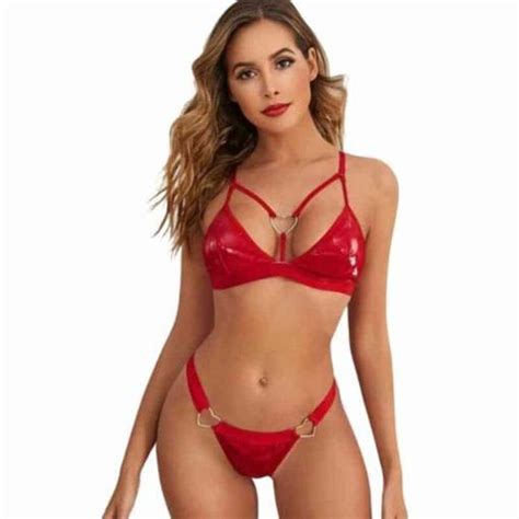 Ensemble Bikini Sexy Latex House