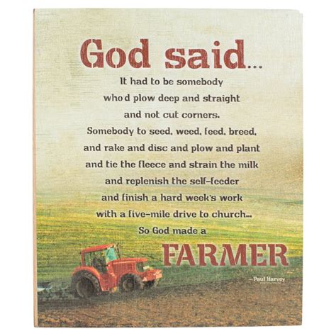 Paul Harvey God Made A Farmer