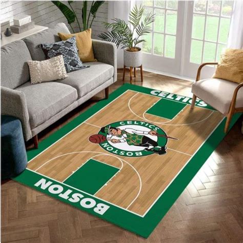 Boston Celtics Nba Rug Room Carpet Sport Custom Area Floor Home Decor