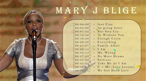 Mary J Blige Greatest Hits Full Album Best Songs Of Mary J Blige 2023 Greatest Hits Youtube