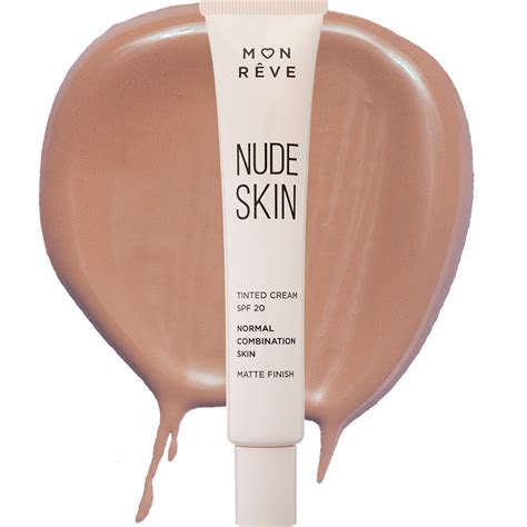 Mon Reve Nude Skin Normal To Combination Skin Matte Finish Spf20 Tinted Cream 30ml No 103 Dark
