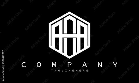 letter aaa simple logo icon design vector simple hexagon logo vector