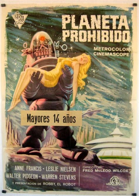 El Planeta Desconocido Movie Poster Forbidden Planet Movie Poster