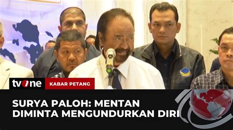 Surya Paloh Ke SYL Segera Menghadap Presiden Sampaikan Surat