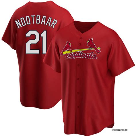 Lars Nootbaar Men S St Louis Cardinals Alternate Jersey Red Replica