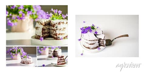 Naked Cake Tort Urodzinowy Aran Acja Sto U Wall Mural Murals Arrangement Cookie Bakery