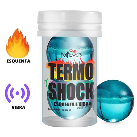 Hot Ball Termo Shock EXTRA FORTE Vibra Eletriza E Esquenta Unid Hot Flowers Original