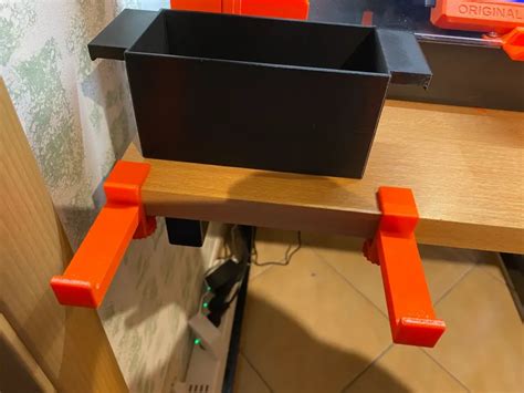 Мусорная корзина с креплением к столу - Скачать 3Д модели STL