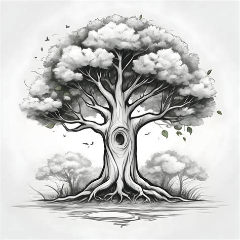 Иллюстрация мультфильма "Дерево" Дизайн мультфилма "Древо" Милый ...