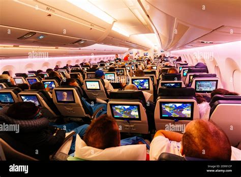 Interior Airbus A350-900. The Airbus A350 XWB is a family of long-range ...
