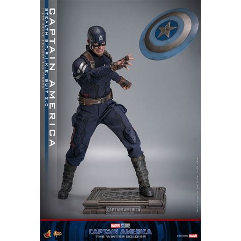 Marvel Captain America Stealth S T R I K E Suit Scale Figure Hot Toys Mms