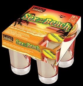 Twisted Shotz Sex On The Beach 4Pk NC ABCC