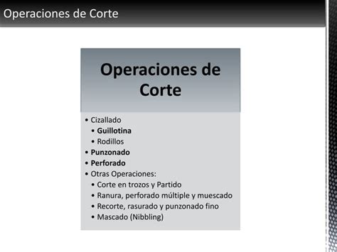 Conformado De Laminas Metalicas Ppt