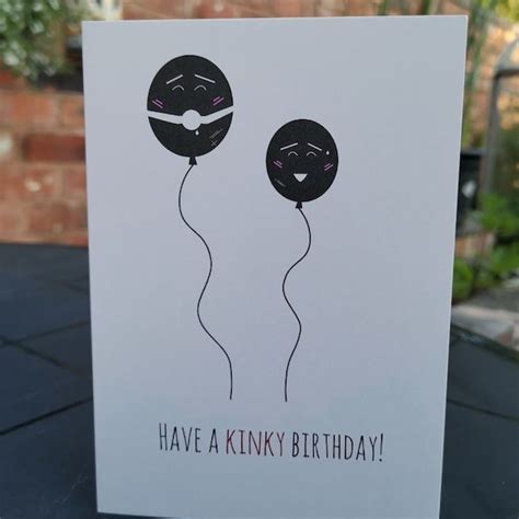 Kinky Birthday Cards Etsy